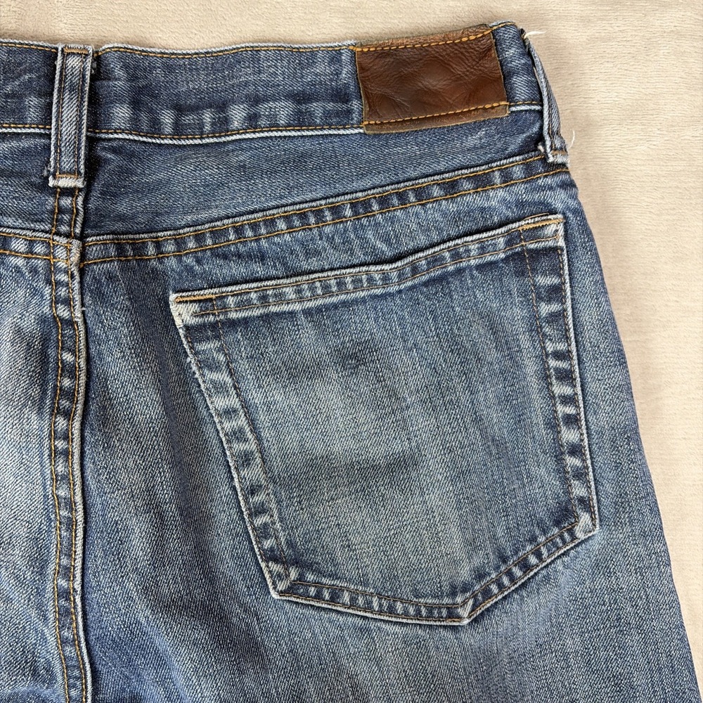 J.Crew 770 Jeans Mens 32x32 Blue Kaihara Japanese Denim Straight Fit - Picture 5 of 12